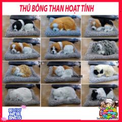 Gấu Bông Sói Khử Mùi Than Hoạt Tính - Phụ Kiện Trang Trí Xe Hơi Dễ Thương, Tăng Cường Không Khí Sạch Sẽ