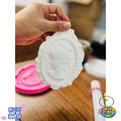 Bột Papier Mâché 500g - Đất Sét Nặn Trang Trí Nội Thất, Dễ Dàng Tạo Hình, Màu Trắng, Phù Hợp Làm Hoa và Nhân Vật Chibi