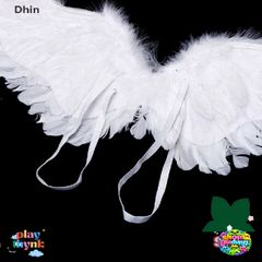 Cánh Thiên Thần Trắng Dành Cho Trẻ Em - Phụ Kiện Tiệc Hóa Trang, Giáng Sinh, Lễ Hội - Đồ Chơi An Toàn, Thân Thiện Với Môi Trường