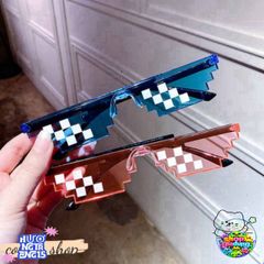 Kính Mắt Thug Life MINECRAFT 6 Chấm - Kính Thời Trang 8BIT Chất Ngầu Dành Cho Nam Nữ, Phong Cách Độc Đáo