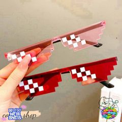 Kính Mắt Thug Life MINECRAFT 6 Chấm - Kính Thời Trang 8BIT Chất Ngầu Dành Cho Nam Nữ, Phong Cách Độc Đáo