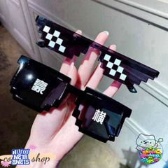 Kính Mắt Thug Life MINECRAFT 6 Chấm - Kính Thời Trang 8BIT Chất Ngầu Dành Cho Nam Nữ, Phong Cách Độc Đáo