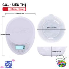 Cân Điện Tử Mini Cao Cấp - Cân Tiểu Ly Chính Xác Đến 5kg, Màn Hình LCD, Dễ Dàng Sử Dụng Tại Nhà Bếp
