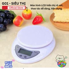 Cân Điện Tử Mini Cao Cấp - Cân Tiểu Ly Chính Xác Đến 5kg, Màn Hình LCD, Dễ Dàng Sử Dụng Tại Nhà Bếp