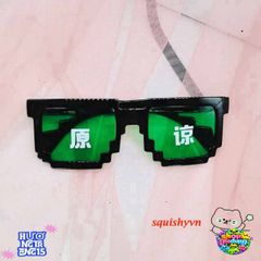 Kính Mắt Thug Life 6 Chấm Đen & Hồng - Phong Cách Minecraft Trẻ Trung, Thời Trang Nữ - Miễn Phí Ship Từ 50K