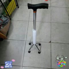 Gậy Bốn Chân Lucass Chính Hãng - Gậy Chống Định Bền Bỉ Điều Chỉnh Chiều Cao, Phù Hợp Mọi Vóc Dáng