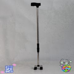 Gậy Batoong INOX 4 Chân Điều Chỉnh - Gậy Tập Đi Vững Chắc Cho Người Già, Người Khuyết Tật, Hỗ Trợ Phục Hồi Chức Năng