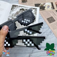 Kính Mát Thời Trang Unisex Thấu Kính Khảm Vui Nhộn - Phụ Kiện Cho Game Thủ và Người Yêu Thích Meme