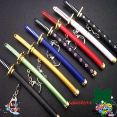 Móc Khóa Kiếm Zoro Law One Piece Kim Loại 16cm - Phụ Kiện Anime Độc Đáo, Quà Tặng Cho Fan One Piece
