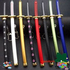 Móc Khóa Kiếm Zoro Law One Piece Kim Loại 16cm - Phụ Kiện Anime Độc Đáo, Quà Tặng Cho Fan One Piece