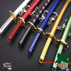 Móc Khóa Kiếm Zoro Law One Piece Kim Loại 16cm - Phụ Kiện Anime Độc Đáo, Quà Tặng Cho Fan One Piece