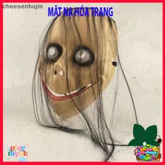 Áo Khẩu Trang Halloween Momo Tóc Dài - Phụ Kiện Cosplay Ma Quái - Đồ Trang Trí Tiệc Halloween Có Chất Liệu ABS Bền Đẹp