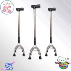 Gậy Đi Bộ 4 Chân Inox Điều Chỉnh Cao Thấp - Hỗ Trợ Người Già, Khuyết Tật An Toàn và Vững Chắc