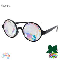 Kính Vạn Hoa GUOUqna Thời Trang 2023 - Kính Tròn Phong Cách Cho Nam & Nữ, Chất Liệu Nhựa PC, Nhiều Màu Sắc Mới
