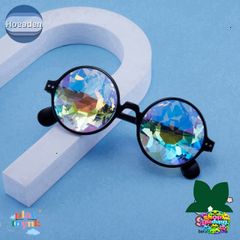 Kính mắt tròn Hooaden trong suốt thời thượng cho mọi giới tính - Kính vạn hoa phong cách hiện đại, chất liệu nhựa PC cao cấp