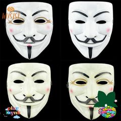 Mặt Nạ V For Vendetta Guy Fawkes - Phụ Kiện Halloween Thời Trang COSplay Cho Lễ Hội Và Biểu Diễn