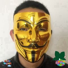 Mặt Nạ Hacker Anonymous - Khẩu Trang Độc Đáo Trắng Thiết Kế Vendetta Sành Điệu Cho Halloween và Cosplay