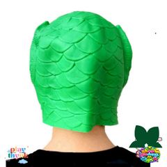 Mặt Nạ Silicone Hóa Trang Đầu Cá Xanh - Đạo Cụ Cosplay Vui Nhộn Cho Tiệc Halloween, Lễ Hội, Giáng Sinh