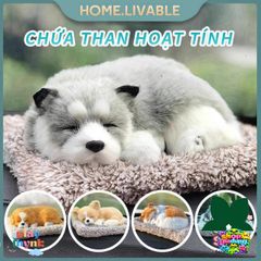 Thú Nhồi Bông Khử Mùi Than Hoạt Tính Hình Mèo Ngủ - Đồ Trang Trí Dễ Thương Cho Xe Ô Tô Và Không Gian Sống