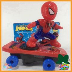 Xe trượt ván Spider-Man cho trẻ em - Đồ chơi tương tác có phát nhạc, xoay 360 độ, thiết kế an toàn và hấp dẫn cho bé từ 3 tuổi.