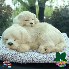 Gấu Bông Mẹ-Con Cún - Trang Trí Xe Hơi Độc Đáo với Lõi Than Hoạt Tính Khử Mùi, Giúp Không Gian Trong Lành và Dễ Thương