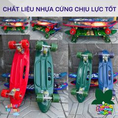 Ván Trượt Người Nhện 60cm Cho Trẻ Em - Ván Lướt Bằng Nhựa Cứng Bền Chắc, Bánh Xe Cao Su Êm Ái, Giúp Phát Triển Thể Chất, Lý Tưởng Cho Bé Trai, Bé Gái