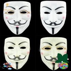 Mặt nạ V for Vendetta Guy Fawkes - Mặt nạ Halloween độc đáo cho lễ hội, tiệc tùng và biểu diễn COS