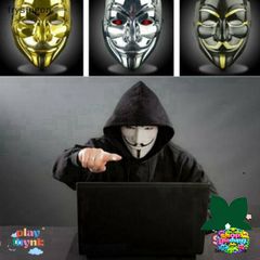 Mặt Nạ V for Vendetta Halloween Đen Trắng - Mặt Nạ Guy Fawkes Dành Cho Người Lớn - Trang Phục Lễ Hội, Biểu Diễn COS