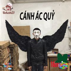 Cánh Thiên Thần Trắng & Ác Quỷ Đen 160x90cm - Phụ Kiện Cosplay Độc Đáo Cho Tiệc Tùng và Sự Kiện Fandom