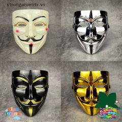 Mặt Nạ Vendetta PVC - Phụ Kiện Cosplay Độc Đáo cho Halloween và Biểu Diễn, Chất Liệu Bền Đẹp và An Toàn