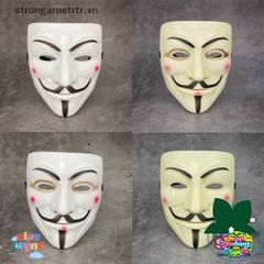 Mặt Nạ Vendetta PVC - Phụ Kiện Cosplay Độc Đáo cho Halloween và Biểu Diễn, Chất Liệu Bền Đẹp và An Toàn