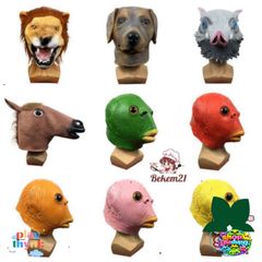 Mặt Nạ Silicone Cosplay Hình Cá - Thiết Kế Vui Tươi, Đạo Cụ Hóa Trang Cho Lễ Hội, Halloween, Giáng Sinh, Phục Sinh