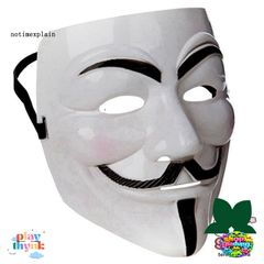 Mặt Nạ Halloween V for Vendetta - Đạo Cụ Cosplay Độc Đáo, Phụ Kiện Trang Trí Tiệc Thú Vị