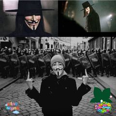 Mặt Nạ Halloween V for Vendetta - Đạo Cụ Cosplay Độc Đáo, Phụ Kiện Trang Trí Tiệc Thú Vị