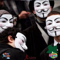 Mặt Nạ Halloween V for Vendetta - Đạo Cụ Cosplay Độc Đáo, Phụ Kiện Trang Trí Tiệc Thú Vị