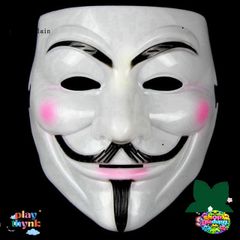 Mặt Nạ Halloween V for Vendetta - Đạo Cụ Cosplay Độc Đáo, Phụ Kiện Trang Trí Tiệc Thú Vị
