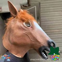 Mặt Nạ Silicon Ngựa Cosplay - Đồ Chơi Hài Hước Halloween cho Fandom Tây Du Ký, Thiết Kế Dễ Dàng Thoải Mái