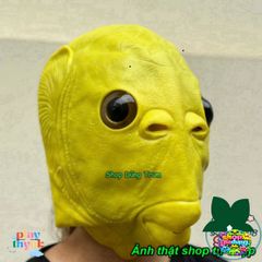 Mặt Nạ Cá Chép Silicon Xanh Lá Hài Hước - Trang Phục Halloween Độc Đáo, Đồ Hóa Trang Cho Tiệc Tùng và Sự Kiện Vui Nhộn