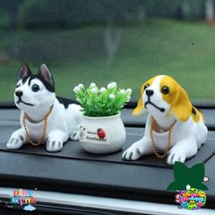 Chó Lắc Lư Vui Nhộn - Trang Trí Ô Tô Ngộ Nghĩnh, Tạo Không Khí Vui Vẻ, Phụ Kiện Dễ Thương Cho Taplo Xe Hơi