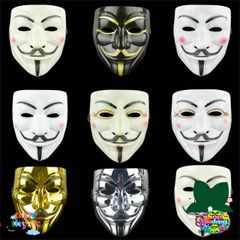 Mặt Nạ Phục Hồi Halloween V For Vendetta - Mặt Nạ Ma Kinh Dị Thời Trang Cho Fan Hâm Mộ  - Chất Liệu Nhựa, Kích Thước 19x16cm
