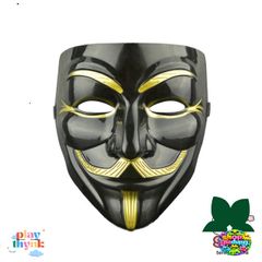 Mặt Nạ Phục Hồi Halloween V For Vendetta - Mặt Nạ Ma Kinh Dị Thời Trang Cho Fan Hâm Mộ  - Chất Liệu Nhựa, Kích Thước 19x16cm
