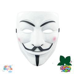 Mặt Nạ Phục Hồi Halloween V For Vendetta - Mặt Nạ Ma Kinh Dị Thời Trang Cho Fan Hâm Mộ  - Chất Liệu Nhựa, Kích Thước 19x16cm