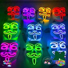 Mặt Nạ Halloween LED Rực Rỡ - Màu Sắc Tỏa Sáng, Chất Liệu An Toàn, Phù Hợp Mọi Lứa Tuổi, Quà Tặng Tiệc Hóa Trang