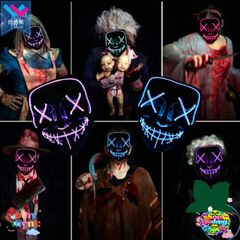 Mặt Nạ Halloween LED Rực Rỡ - Màu Sắc Tỏa Sáng, Chất Liệu An Toàn, Phù Hợp Mọi Lứa Tuổi, Quà Tặng Tiệc Hóa Trang
