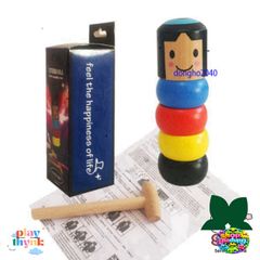 Búp bê Gỗ Daruma Nhật Bản - Đồ Chơi Ảo Thuật Truyền Thống - Độc Đáo Và Sưu Tầm