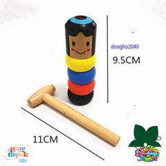 Búp bê Gỗ Daruma Nhật Bản - Đồ Chơi Ảo Thuật Truyền Thống - Độc Đáo Và Sưu Tầm