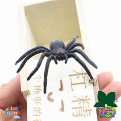 Hộp Gỗ Trò Đùa Sợ Nhện - Đồ Chơi Kham Khảo Vui Nhộn, Quà Tặng độc đáo cho Tiệc Halloween và Ngày Cá Tháng Tư
