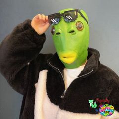 Mặt Nạ Cá Xanh và Ếch Xanh Độc Đáo - Phụ Kiện Cosplay Hóa Trang Cho Bé Tại Tiệc và Chụp Ảnh
