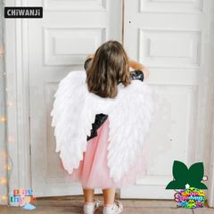 Cánh Thiên Thần Halloween Dễ Thương 3D Thời Trang Trẻ Em - Phụ Kiện Cosplay Lông Vũ Mềm Mại, Đồ Hóa Trang Độc Đáo