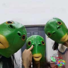 Mặt Nạ Cá Xanh và Ếch Xanh Độc Đáo - Phụ Kiện Cosplay Hóa Trang Cho Bé Tại Tiệc và Chụp Ảnh